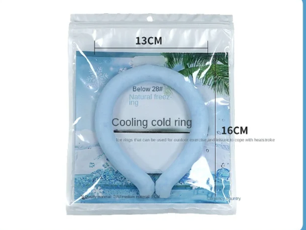 PCM Cooling Neck Ring for Summer — Reusable Ice Ring, No Freezer Needed